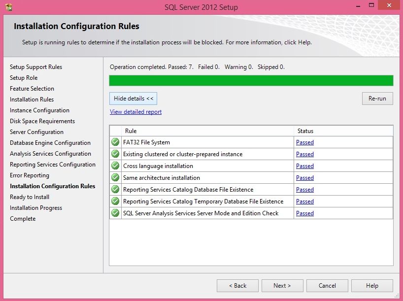 Installation Configuration Rules